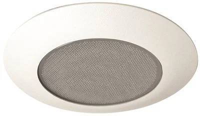 Industrial - style track lighting for loftsMonument 6 Inch  Recessed Vapor Trim Metal Pebbled Lens White 8 X 5 Inch