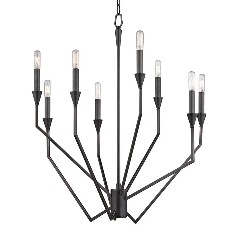 Industrial Lighting for Furniture FactoriesArchie Eight Light Chandelier