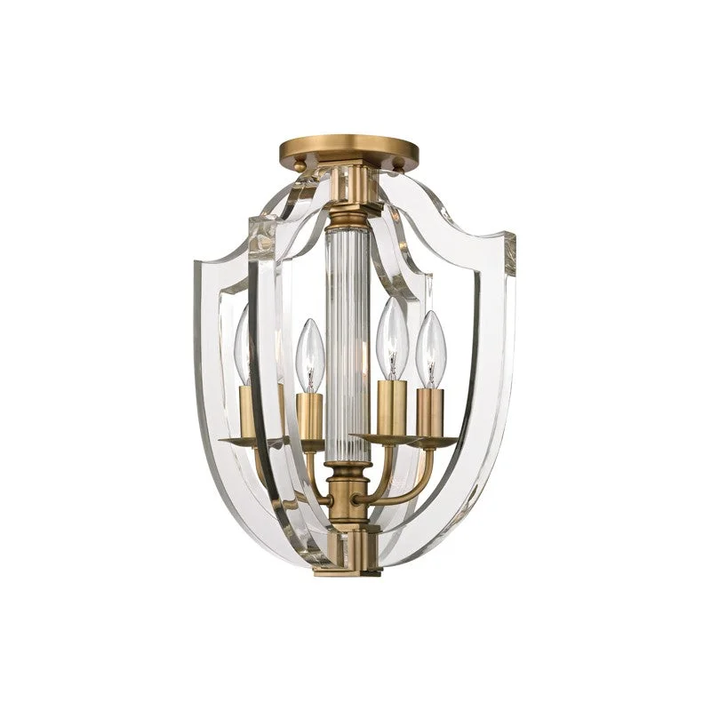 Energy - Efficient Industrial Lighting for Cost - SavingsArietta Four Light Semi Flush Mount Energy - Efficient Industrial Lighting for Cost - SavingsArietta Four Light Semi Flush Mount