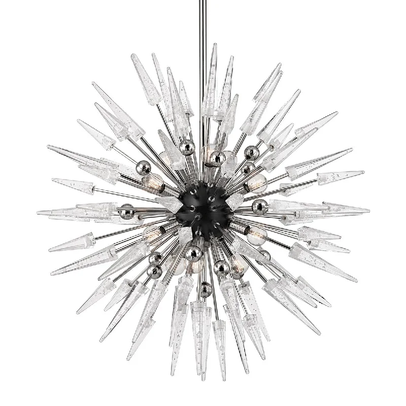 Industrial Exit Sign Lighting for Quick EvacuationSparta 12 Light Chandelier