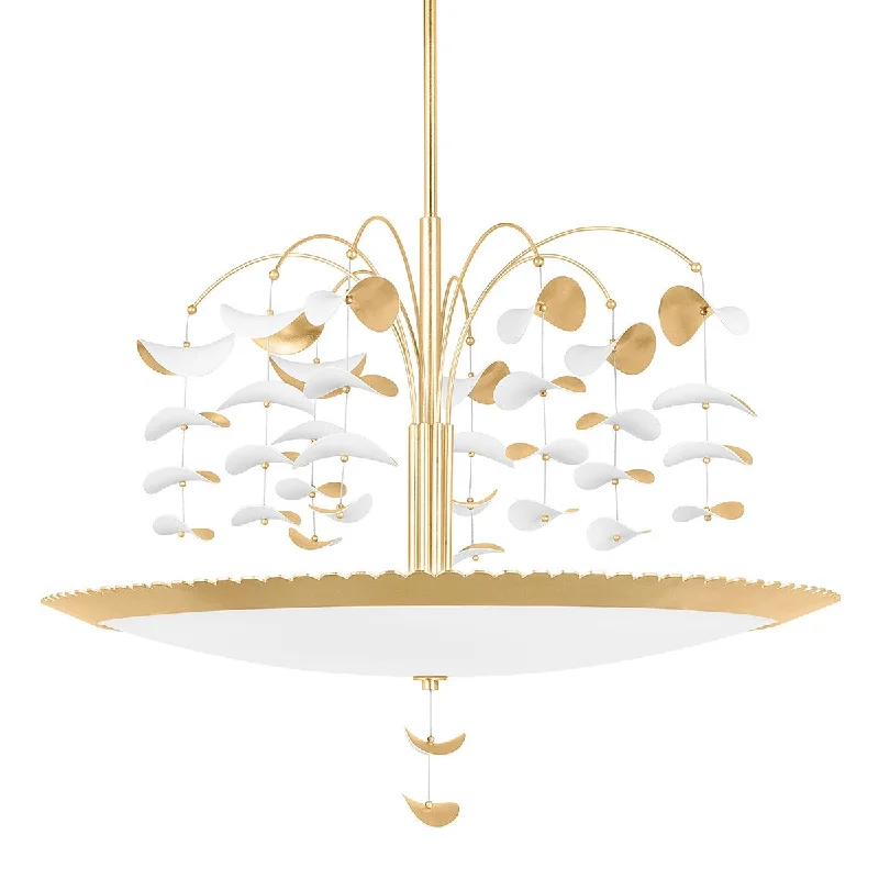 Industrial Ceiling - Mounted Lighting for Assembly PlantsPaavo Eight Light Chandelier