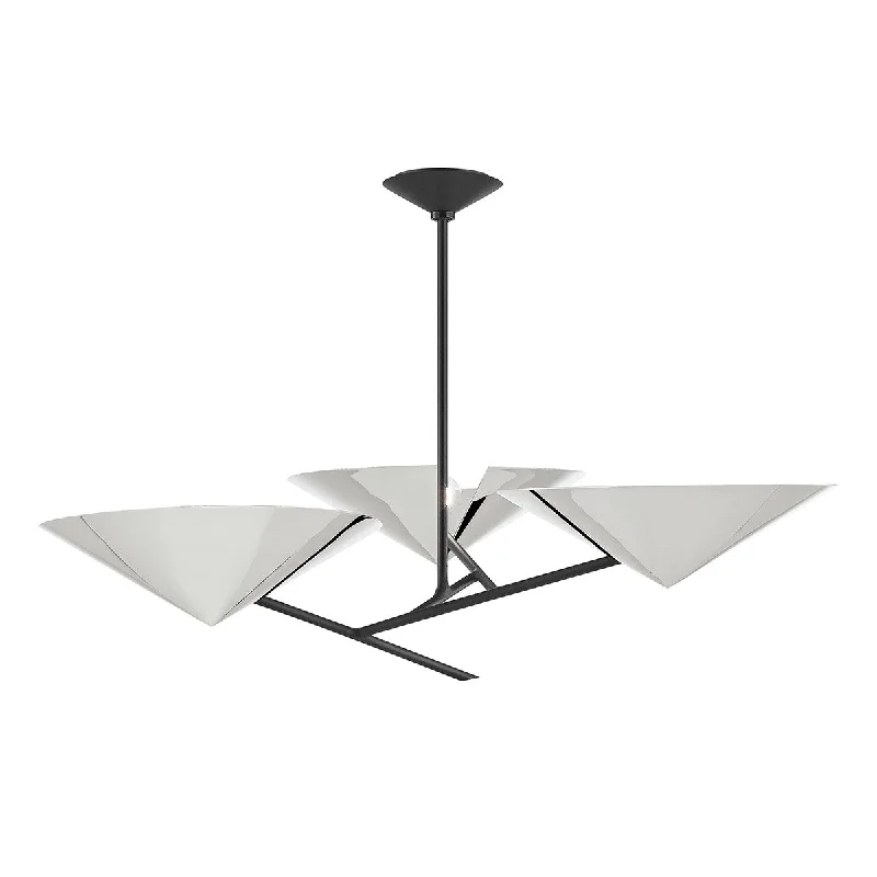 Industrial Lighting for Textile MillsEquilibrium Three Light Chandelier