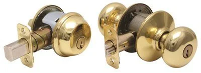 Energy - efficient track lighting fixturesSchlage Plymouth Entry And Deadbolt Combo Set Polished Brass