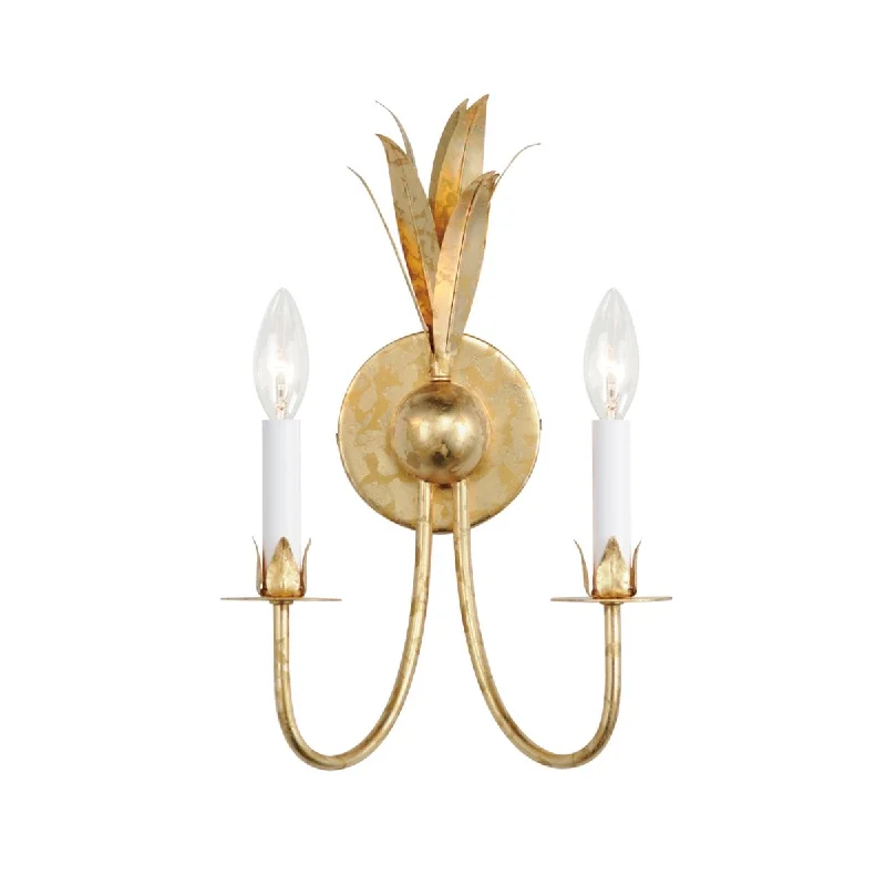 Industrial Lighting for Pharmaceutical ManufacturingPaloma 16 in. 2 Lights Armed Sconce Gold finish Industrial Lighting for Pharmaceutical ManufacturingPaloma 16 in. 2 Lights Armed Sconce Gold finish