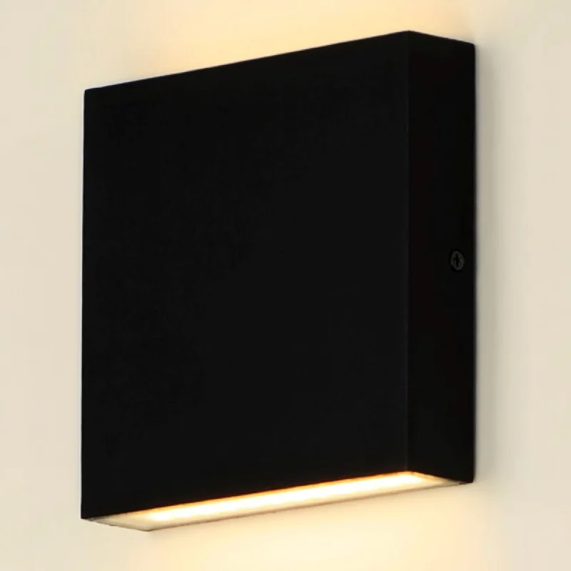 Dust - Resistant Industrial Lighting for Dirty WorkspacesBrik 5 In. LED Outdoor Wall Sconce 640 Lumens 3000K Black Finish Dust - Resistant Industrial Lighting for Dirty WorkspacesBrik 5 In. LED Outdoor Wall Sconce 640 Lumens 3000K Black Finish