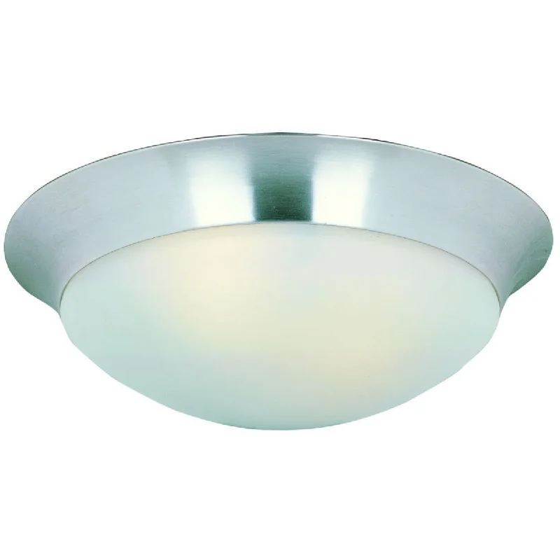 Industrial Emergency Lighting for Safety in FactoriesEssentials-585x 17 in. 3 Lights Flush Mount Light Nickel finish Frosted Glass Industrial Emergency Lighting for Safety in FactoriesEssentials-585x 17 in. 3 Lights Flush Mount Light Nickel finish Frosted Glass