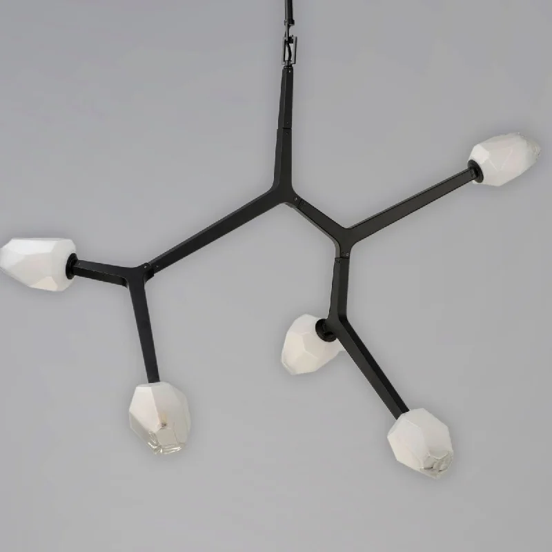 Energy - Efficient Industrial Lighting for Cost - SavingsBlossom 43 in. 5 Lights LED Pendant Light Black Finish