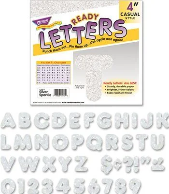 Low - voltage track lighting for safetyReady Letters Sparkles Letter Set Silver Sparkle 4"H 71/Set Low - voltage track lighting for safetyReady Letters Sparkles Letter Set Silver Sparkle 4"H 71/Set