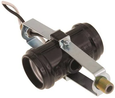 Track lighting with a minimalist track designTwin Light Fixture Socket For Medium Base Fluorescent Or Incandescent Lamps With 6 Inch  Lead