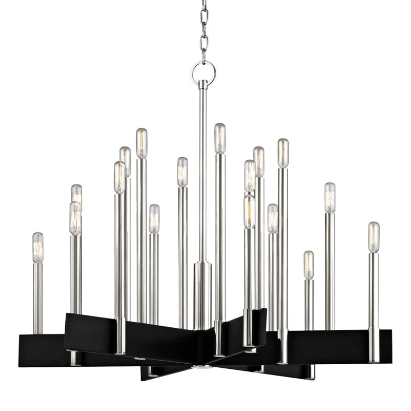 Industrial Lighting for Chemical PlantsAbrams 18 Light Chandelier