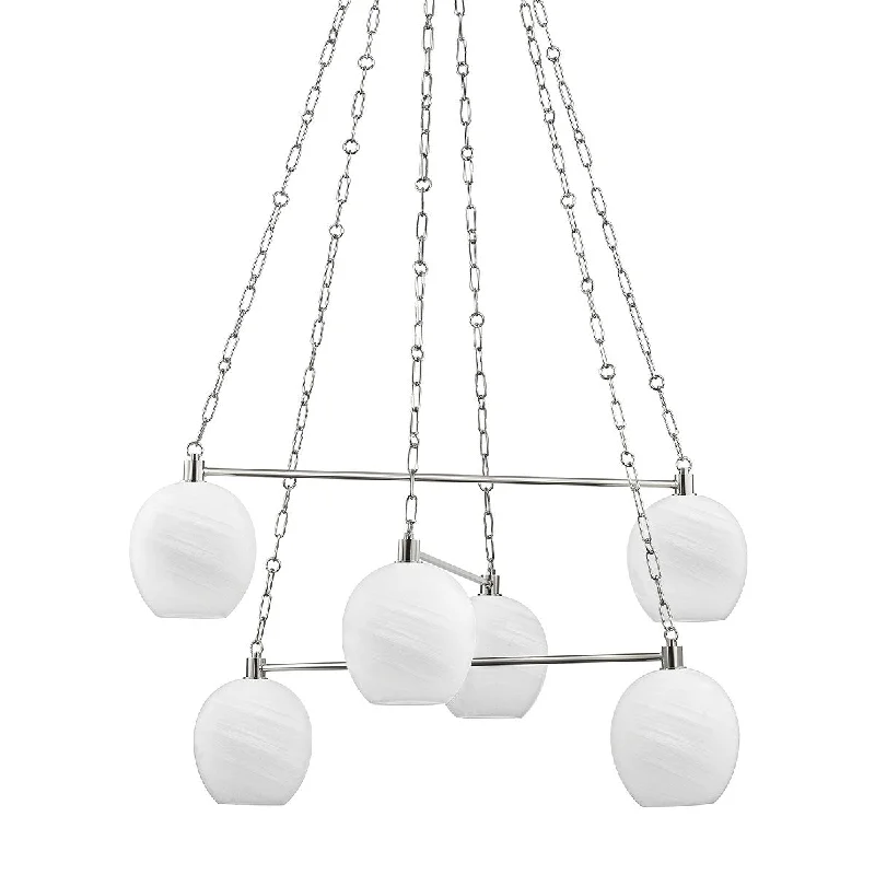 Corrosion - Resistant Industrial Lighting for Coastal FactoriesAsbury Park Six Light Chandelier