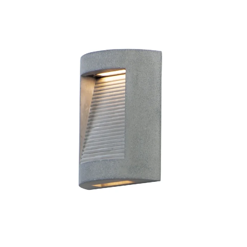 Industrial Area Lighting for Large Open SpacesBoardwalk 10 in. 2 Lights LED Wall Light Gray finish