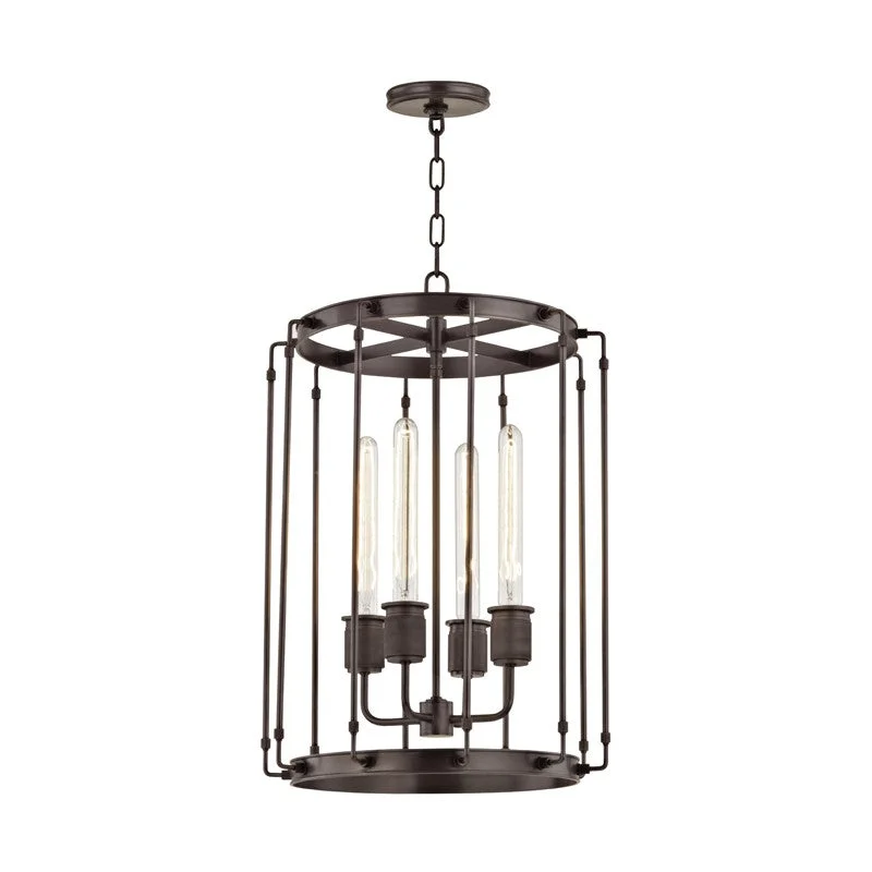 Shock - Resistant Industrial Lighting for Vibrating Machinery AreasHyde Park Four Light Pendant
