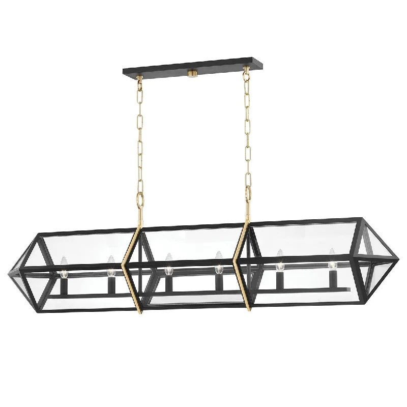 Industrial Flood Lighting for Outdoor Loading DocksBedford Hills Six Light Island Pendant