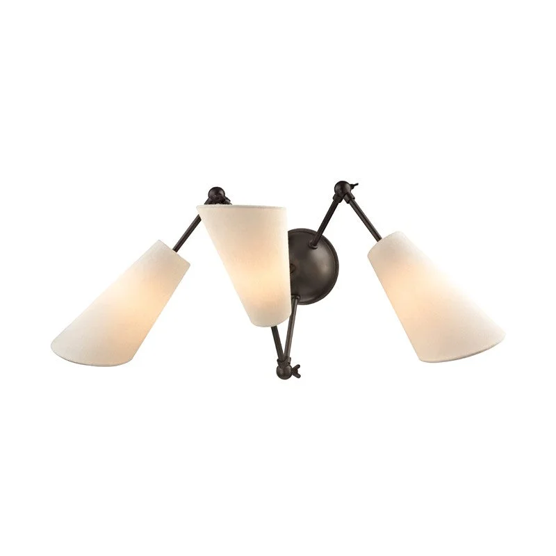 Industrial Lighting for Woodworking FactoriesBuckingham Three Light Wall Sconce
