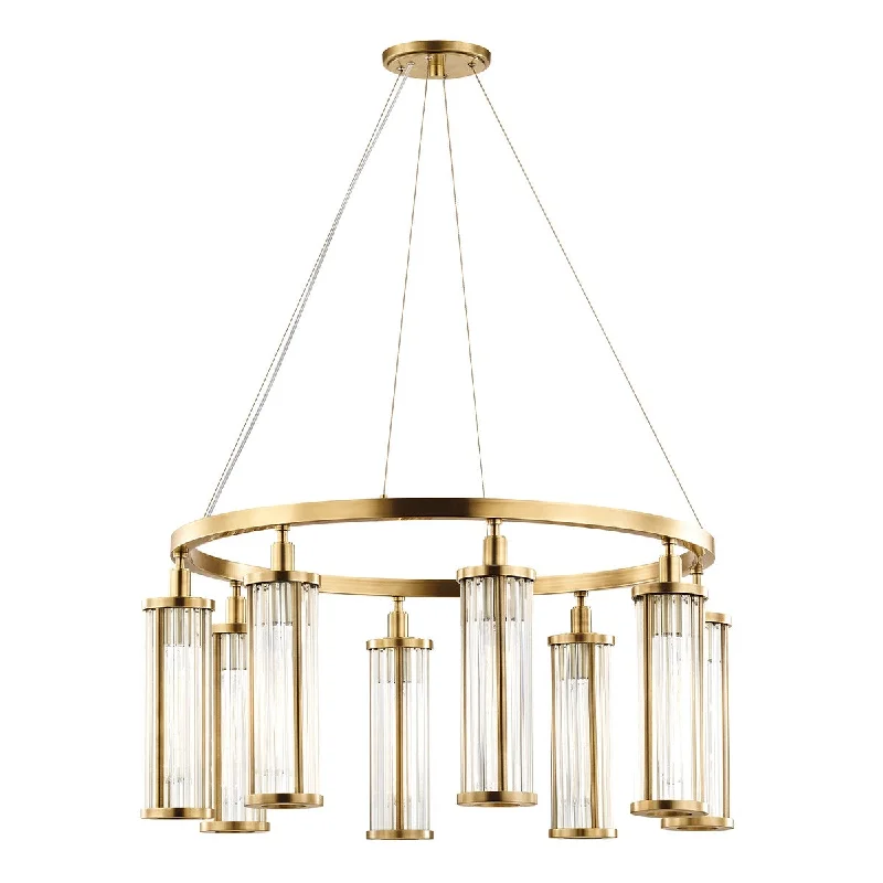 Shock - Resistant Industrial Lighting for Vibrating Machinery AreasMarley Eight Light Pendant