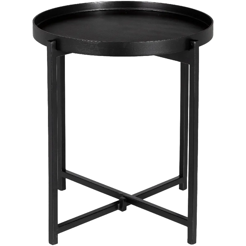 Contemporary track lighting in black finishAracruz End Table