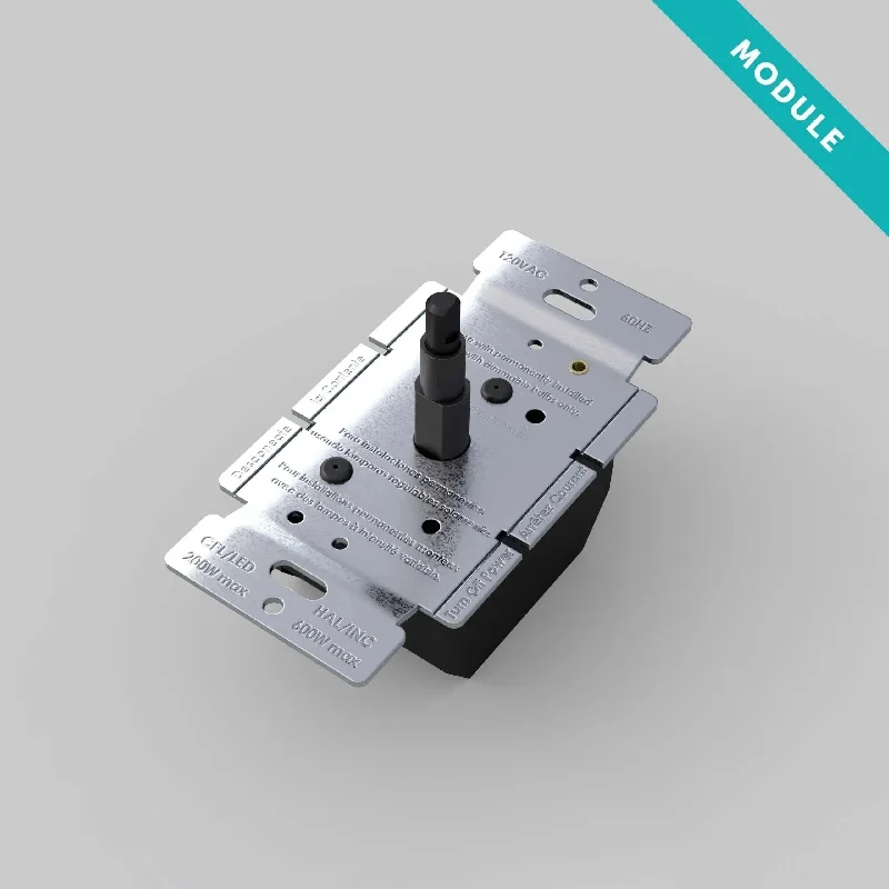 Track lighting with adjustable armsDimmer Module