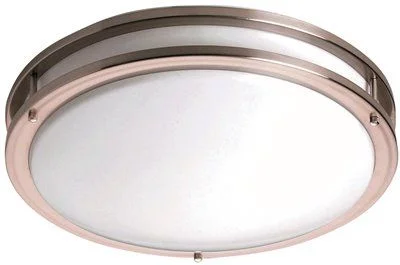 Commercial - grade track lighting for storesMonument Led Flush Mount Ceiling Fixture Satin Nickel 14 X 4 Inch  Uses (1) 23-Watt Led Chip Included