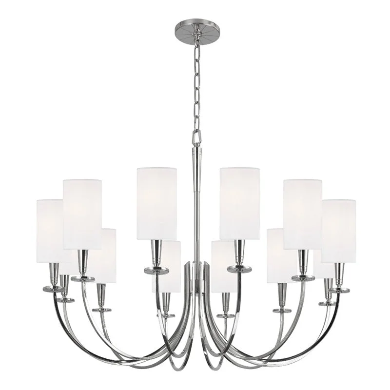 Industrial Ceiling - Mounted Lighting for Assembly PlantsMason 12 Light Chandelier