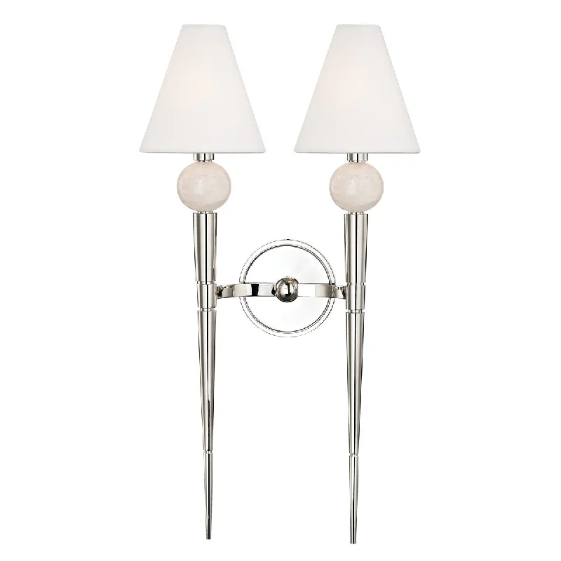 Industrial Area Lighting for Large Open SpacesVanessa Two Light Wall Sconce