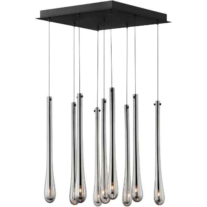Corrosion - Resistant Industrial Lighting for Coastal FactoriesStillo 16 in. 9 Lights LED Pendant Light Black finish