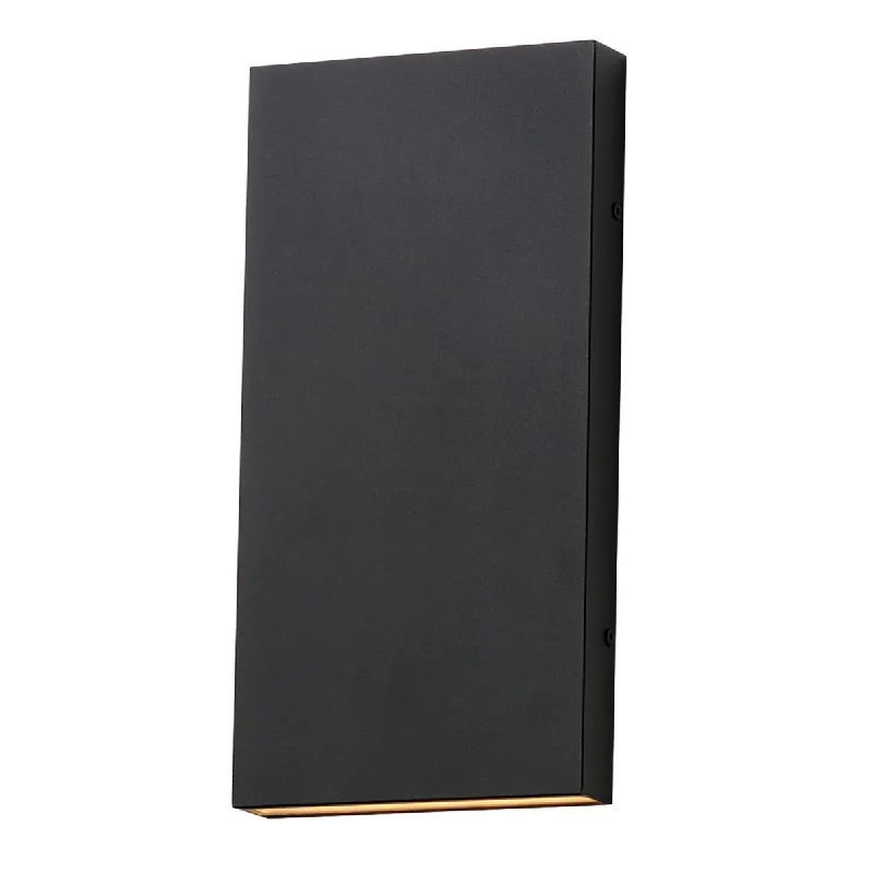 Industrial Exit Sign Lighting for Quick EvacuationBrik 14 in. 2 Lights LED Outdoor Wall Sconce Black Finish Industrial Exit Sign Lighting for Quick EvacuationBrik 14 in. 2 Lights LED Outdoor Wall Sconce Black Finish