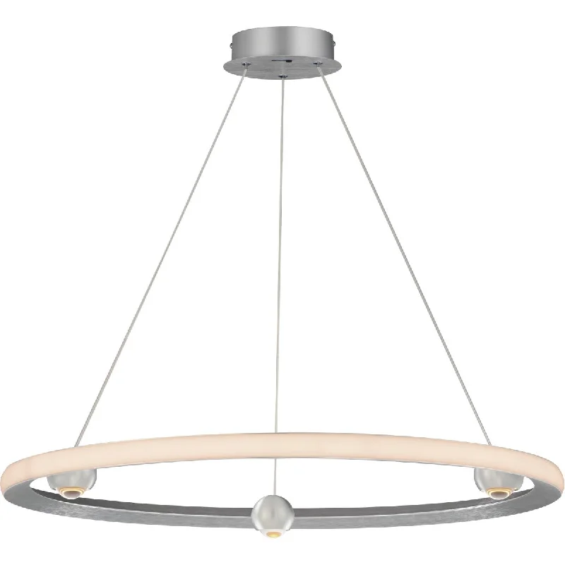 Explosion - Proof Industrial Lighting for Hazardous LocationsNodes 32 in. LED Pendant Light Selectable CCT Brushed Aluminum finish Explosion - Proof Industrial Lighting for Hazardous LocationsNodes 32 in. LED Pendant Light Selectable CCT Brushed Aluminum finish