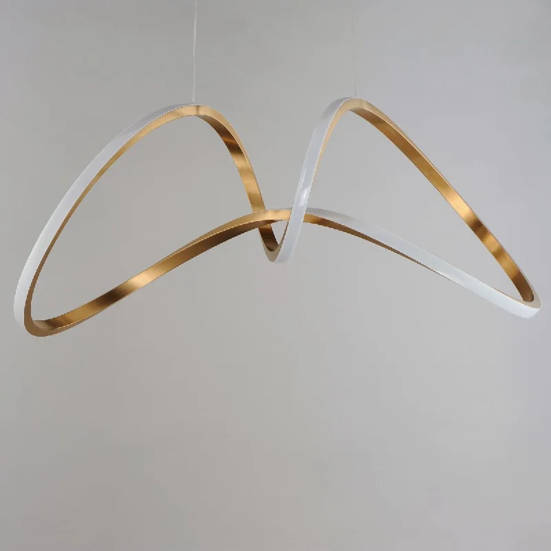 Energy - Efficient Industrial Lighting for Cost - SavingsPerpetual 37 in. LED Pendant Light Gold Finish Energy - Efficient Industrial Lighting for Cost - SavingsPerpetual 37 in. LED Pendant Light Gold Finish
