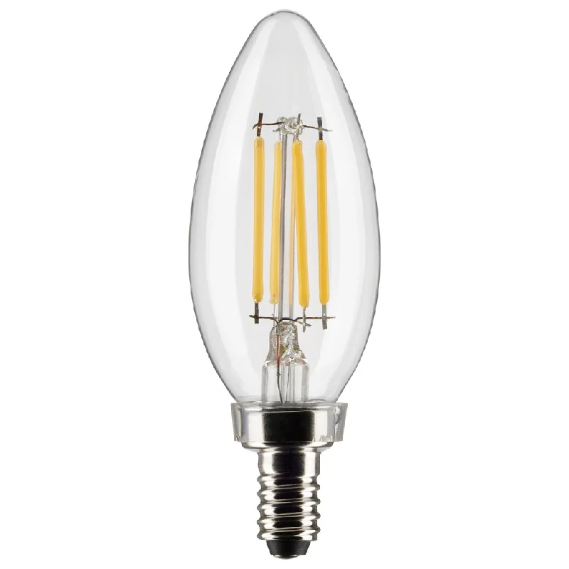 Dimmable Industrial Lighting for Ambiance Control4 Watt B11 LED - Clear - Candelabra base - 90 CRI - 2700K - 120 Volt - 6 Pack Dimmable Industrial Lighting for Ambiance Control4 Watt B11 LED - Clear - Candelabra base - 90 CRI - 2700K - 120 Volt - 6 Pack