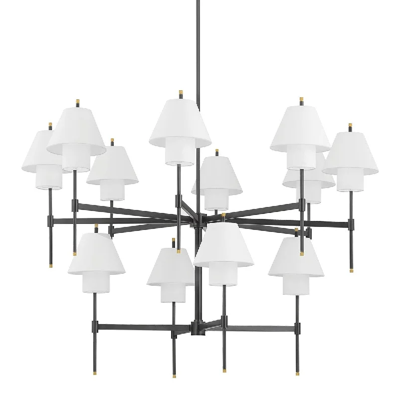 Corrosion - Resistant Industrial Lighting for Coastal FactoriesGlenmoore 12 Light Chandelier