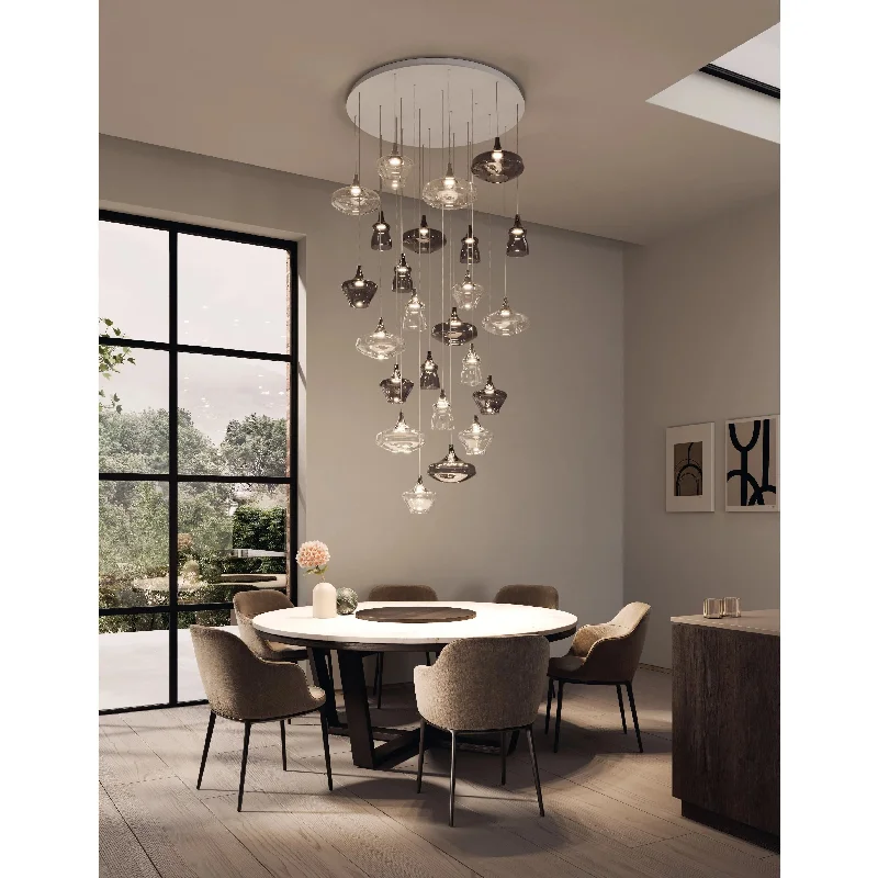 Track lighting for updating office lobbies24 Light Nostalgia Small / Medium / Large - Cluster Composition