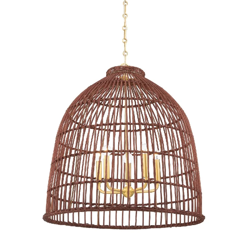Industrial Lighting for Metal Fabrication ShopsJordan Five Light Pendant