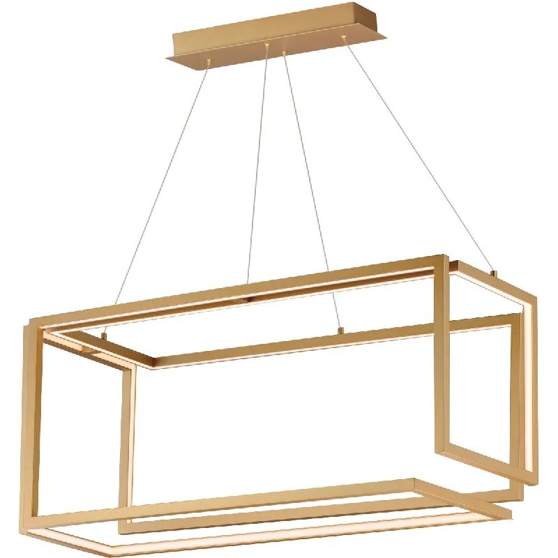 Industrial Lighting for Food Processing FactoriesPenrose 38 in. LED Pendant Light Gold finish