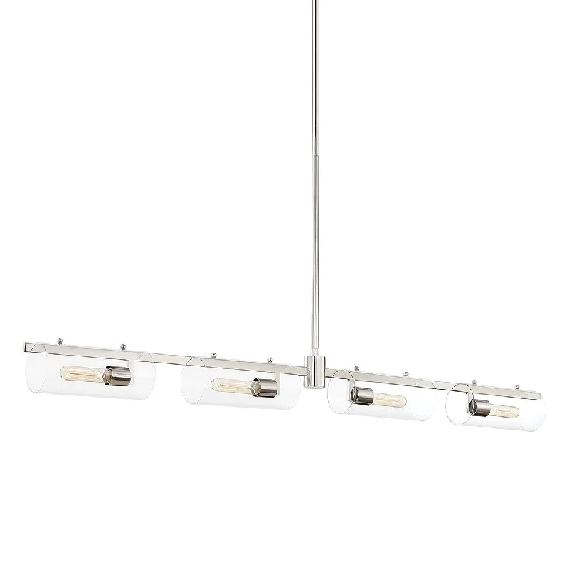 Industrial Area Lighting for Large Open SpacesAriel Four Light Island Pendant