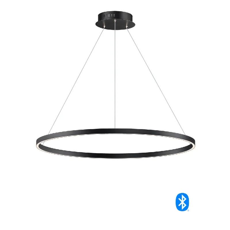 Industrial Lighting for Printing Press FacilitiesGroove 40 in. LED Pendant Light Selectable CCT Black finish Industrial Lighting for Printing Press FacilitiesGroove 40 in. LED Pendant Light Selectable CCT Black finish