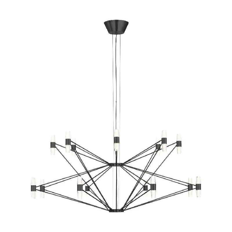 Track lighting for illuminating dining tablesLassell LED Tiered Chandelier