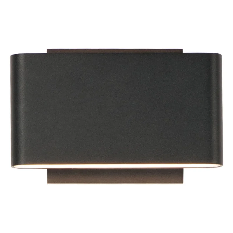 Industrial Area Lighting for Large Open SpacesAlumilux Spartan 7 in. 2 Lights LED Outdoor Wall Sconce Black Finish