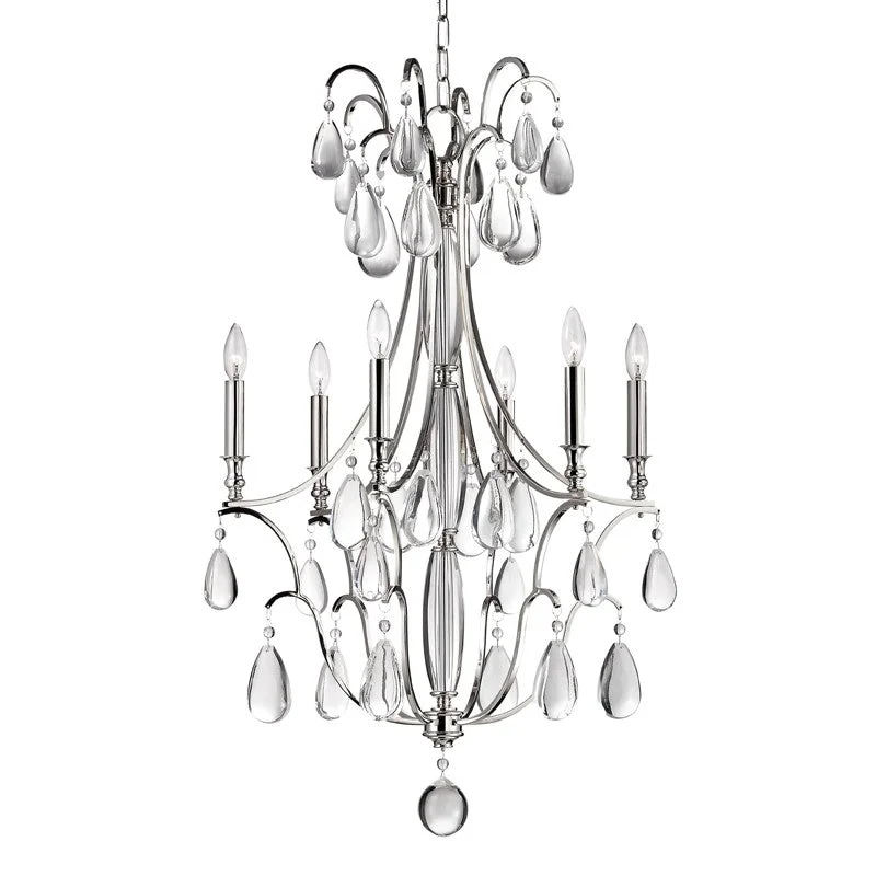 Industrial Lighting for Pharmaceutical ManufacturingCrawford Six Light Chandelier