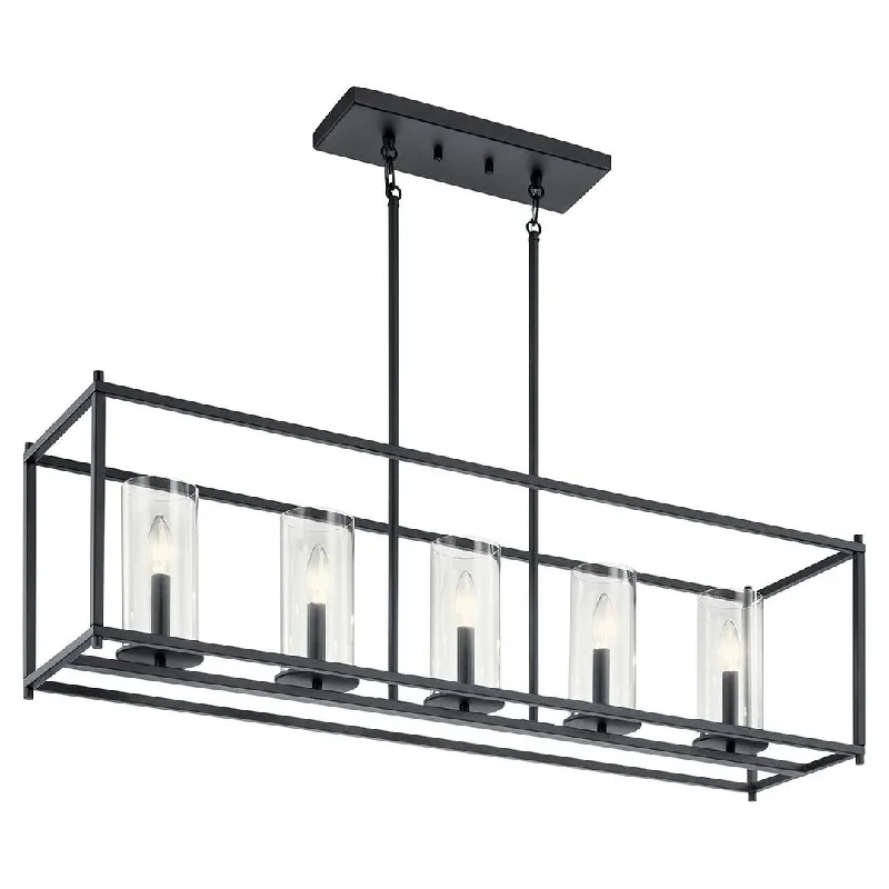 Track lighting for enhancing the architectureCrosby 41.5" 5-Light Linear Chandelier Track lighting for enhancing the architectureCrosby 41.5" 5-Light Linear Chandelier