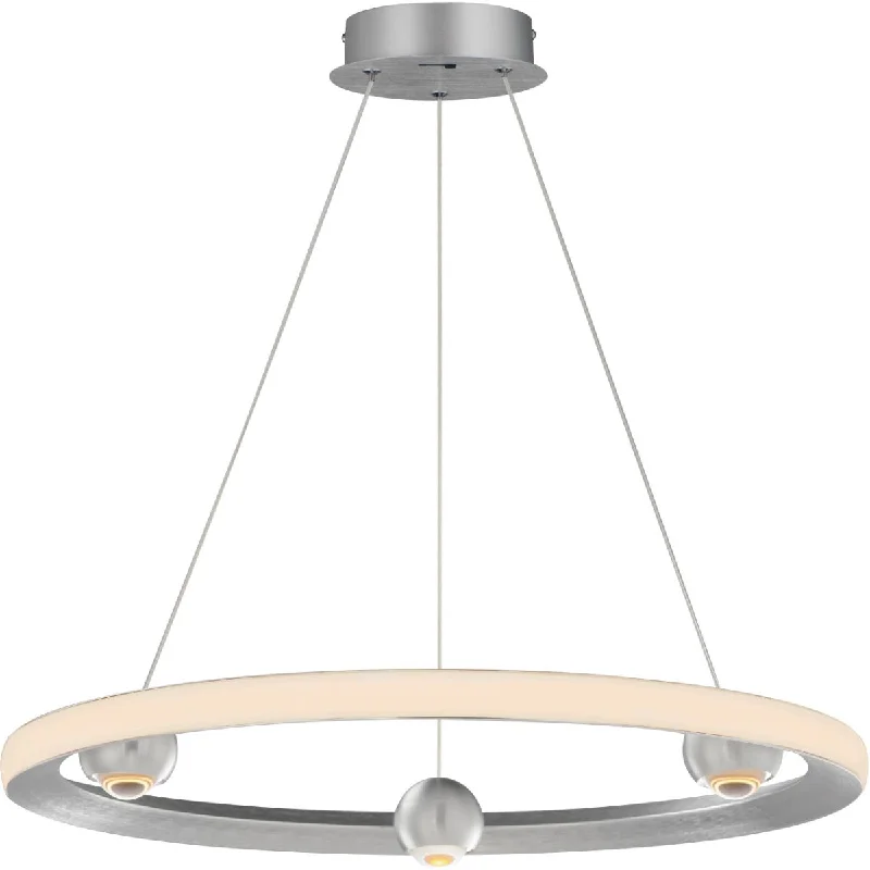 Industrial Lighting for Printing Press FacilitiesNodes 24 in. LED Pendant Light Selectable CCT Brushed Aluminum finish Industrial Lighting for Printing Press FacilitiesNodes 24 in. LED Pendant Light Selectable CCT Brushed Aluminum finish