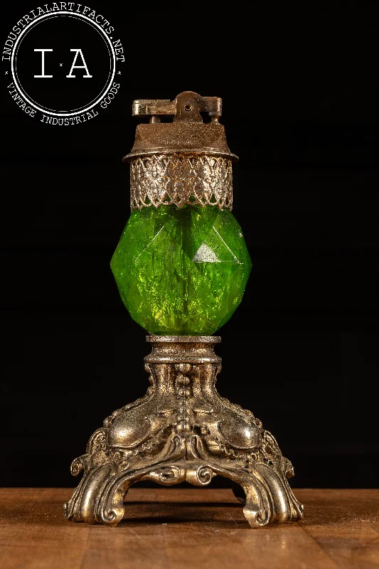 Industrial Pendant Lighting for Machine ShopsHollywood Regency-Inspired Brass and Green Crystal Table Lighter Industrial Pendant Lighting for Machine ShopsHollywood Regency-Inspired Brass and Green Crystal Table Lighter