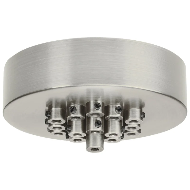 Rustic track lighting for farmhouse decorTech Lighting 700TDMRD19T Line-Voltage Mini Canopy 19 Port Round By Visual Comfort