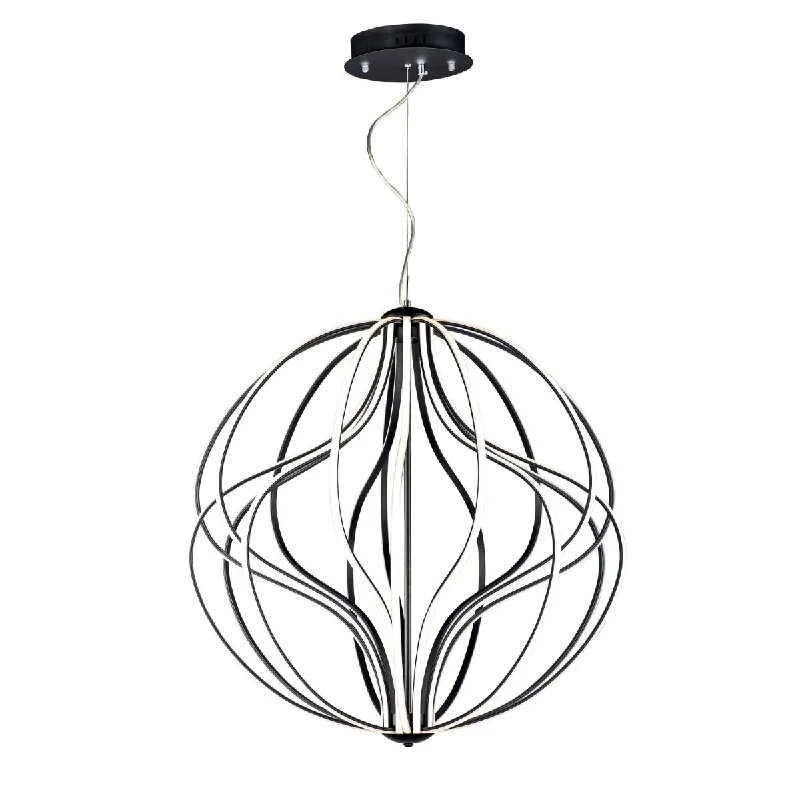 Industrial Ceiling - Mounted Lighting for Assembly PlantsAura 31 in. LED Pendant Light Black finish Industrial Ceiling - Mounted Lighting for Assembly PlantsAura 31 in. LED Pendant Light Black finish