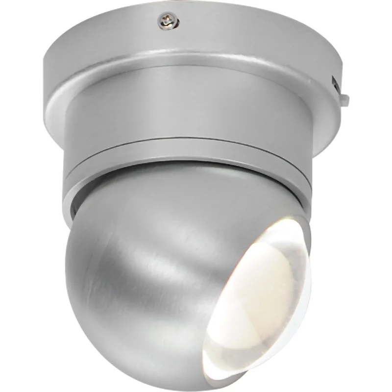 Dust - Resistant Industrial Lighting for Dirty WorkspacesNodes 6 in. LED Flush Mount Light Selectable CCT Brushed Aluminum Finish