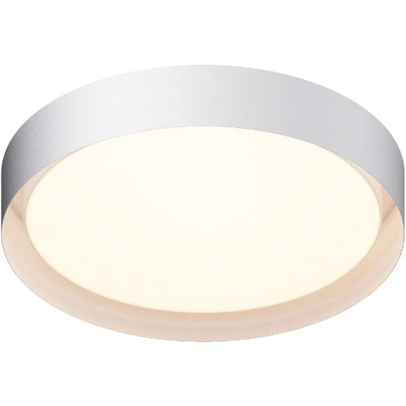 Waterproof Industrial Lighting for Wet AreasEcho 24 in. LED Flush Mount Light, Selectable CCT White Finish