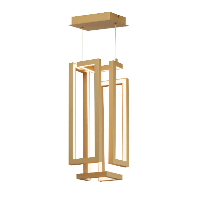 Industrial Lighting for Chemical PlantsPenrose 7 in. LED Pendant Light Gold Finish