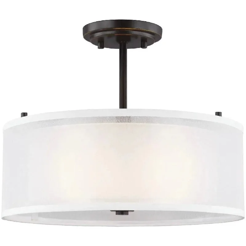Track lighting for high - ceiling spacesElmwood Park Semi-Flush Mount by Generation| OPEN BOX Track lighting for high - ceiling spacesElmwood Park Semi-Flush Mount by Generation| OPEN BOX