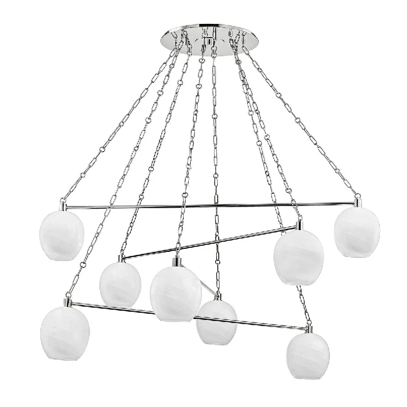 Industrial Task Lighting for Precision WorkstationsAsbury Park Eight Light Chandelier