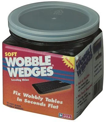 Track lighting for illuminating dining tablesFocus 12 Wobble Wedges Soft Black 30 Pack